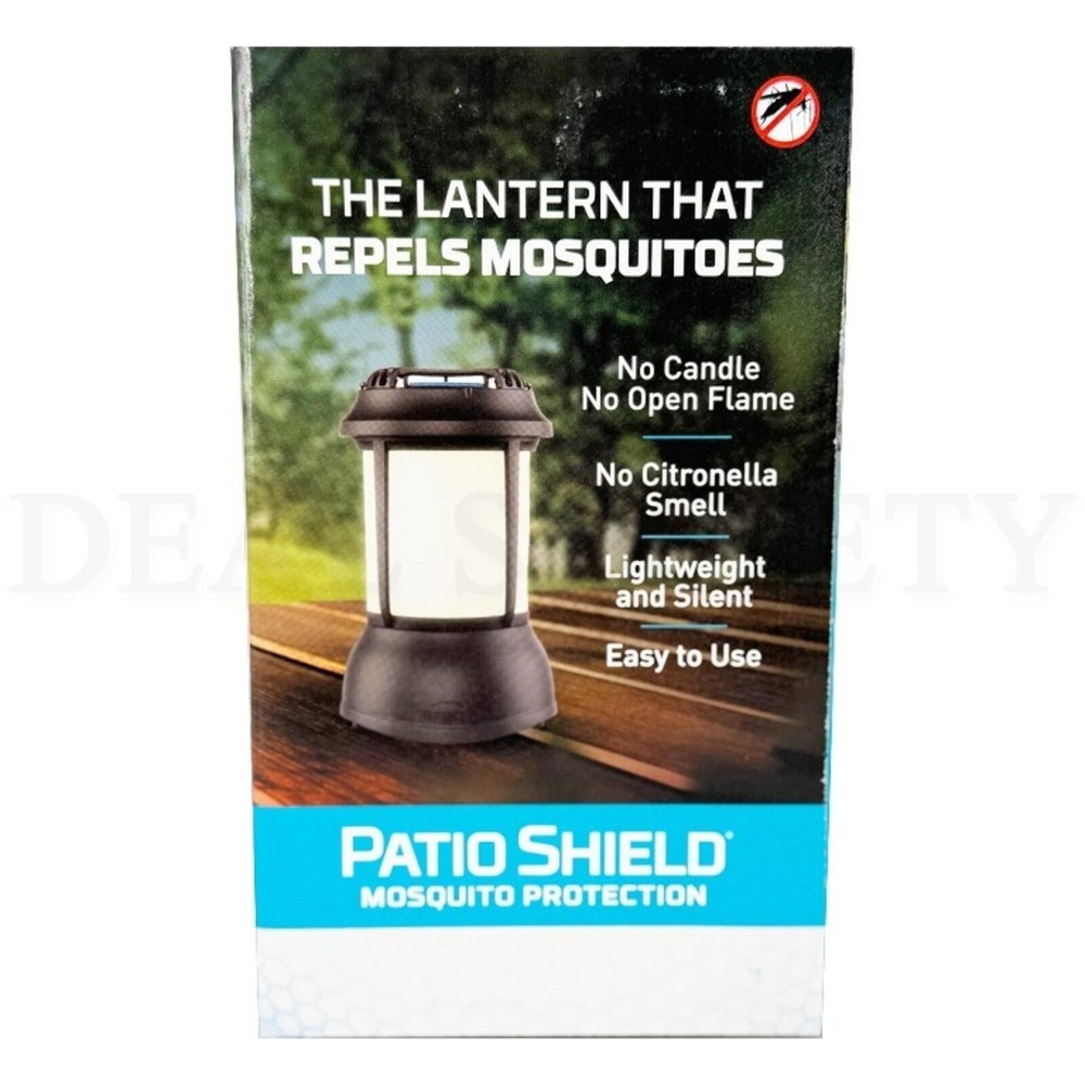 Thermacell Patio Shield Mosquito Repellent Lantern‎ Black Outdoor 15ft Zone